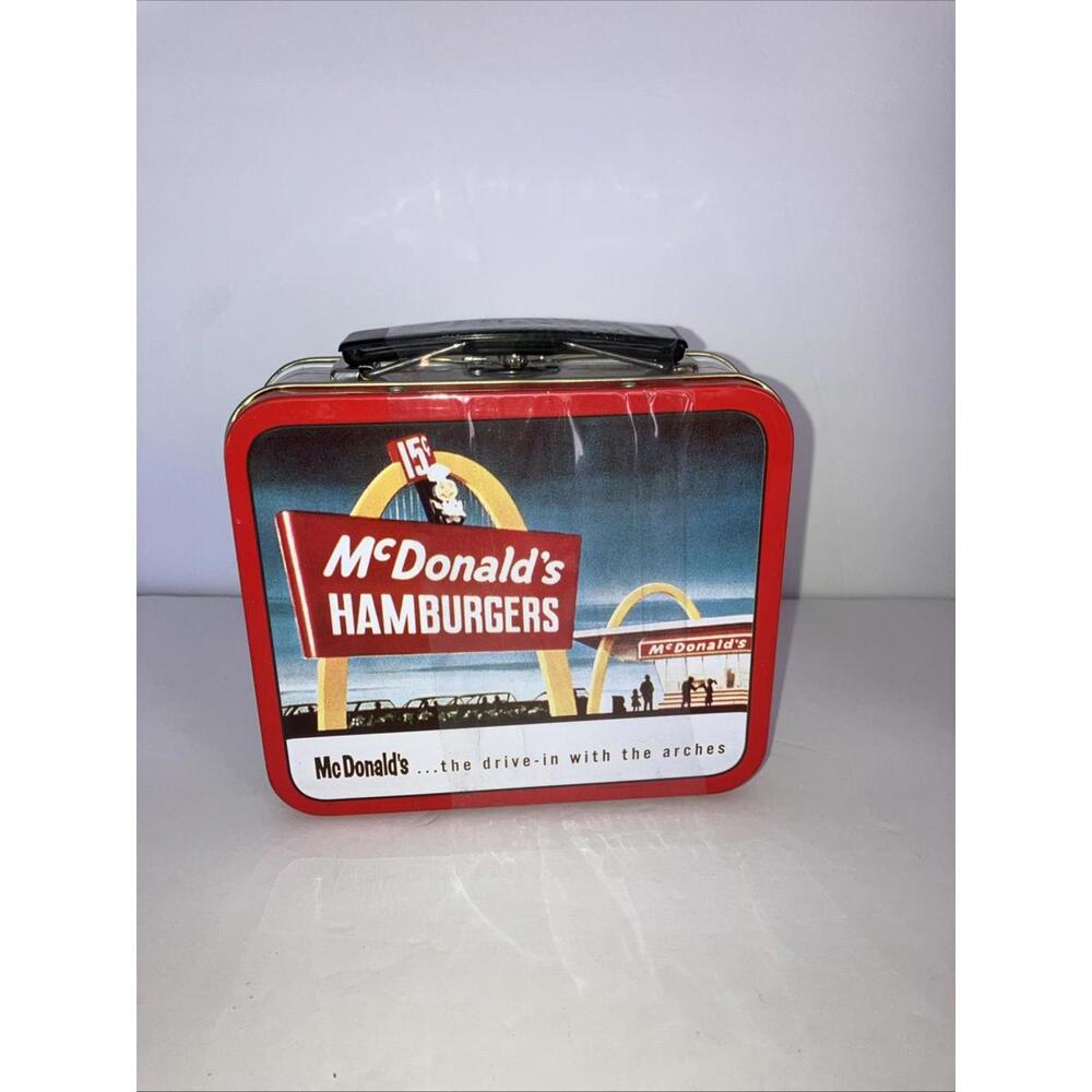 VINTAGE 98’ McDonald’s Mini Lunchbox Candy Tin NEW Sealed In Factory Packing